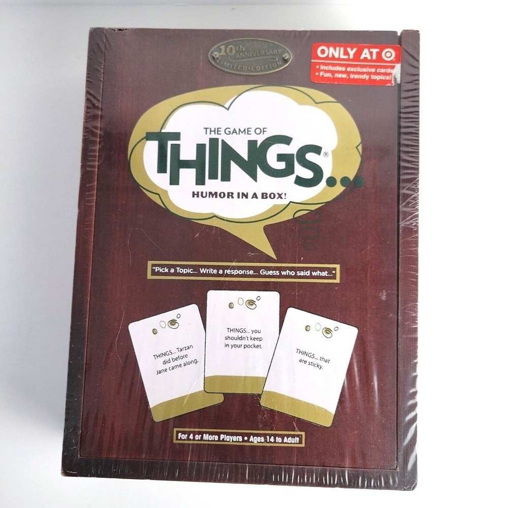 The Game of Things Humor In A Box! 10th Anniversary Limited Edition Cherry Box